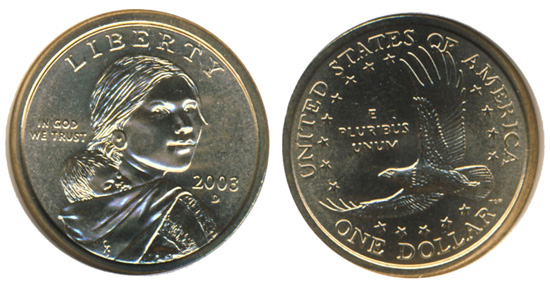 2003 Sacagawea Golden Dollar