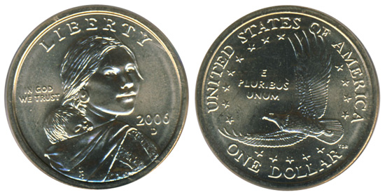 2006 Sacagawea Golden Dollar