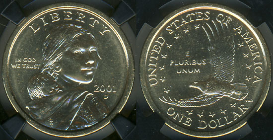 2001 Sacagawea Dollar