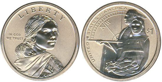 2014 Enhanced Uncirculated Sacagawea Dollar